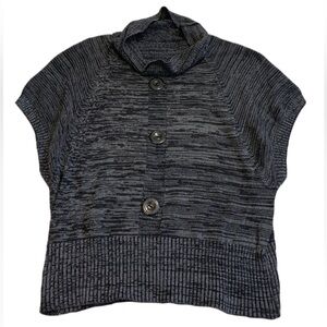 JON & ANNA Gray Marled Cardigan/Bolero - 1X Plus Size